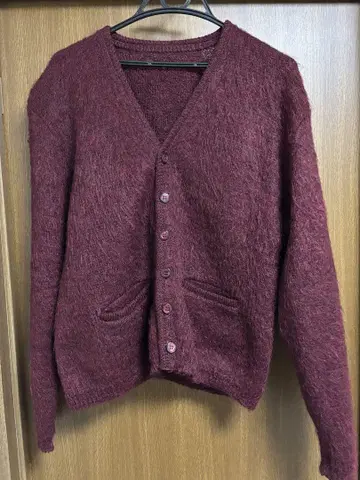 60s 모헤어 가디건 vintage 털길이 김