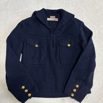 빈티지 스웨덴군 N88M 해군 코트 울 세일러 스모크