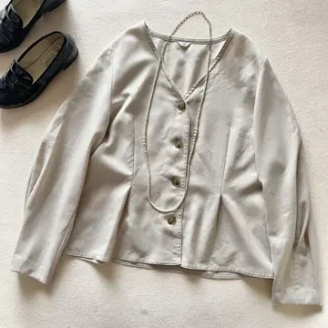 거의 새상품 IENA 울 블렌드 비에라 스티치 블라우스