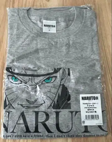 NARUTO 나루토 사스케 T셔츠 M사이즈 그레이 나루토전 오리지널