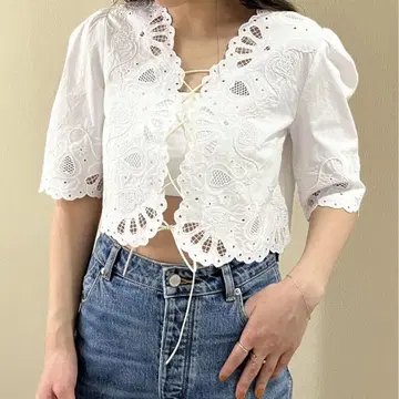 24SS u by SPICK&SPAN 자수 블라우스