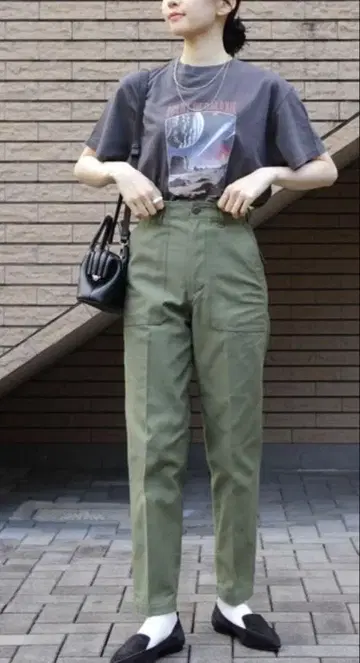 새상품급 THE SHINZONE 신존 베이커 팬츠 카키 클리닝
