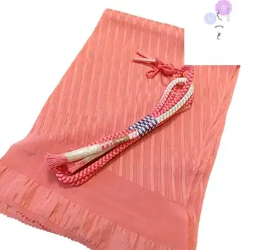 1  오비 장식 천 허리띠 세트 핑크 마루구미