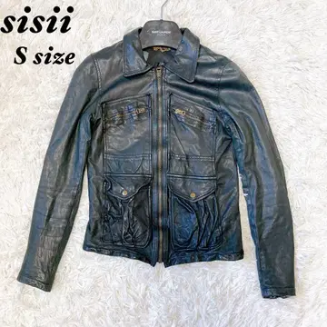 [ 새상품급 ] sisii 시시 싱글 라이더 자켓 소가죽 블랙 무료배송