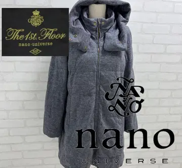 새상품급 nano universe 그레이 아우터 코트 후드 부착