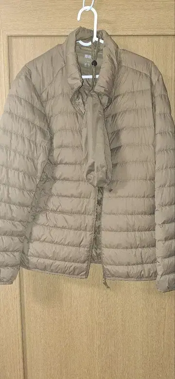 브라운 퀼팅 다운 자켓