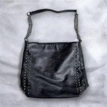 y2k shoulder bag 00s black chain studs