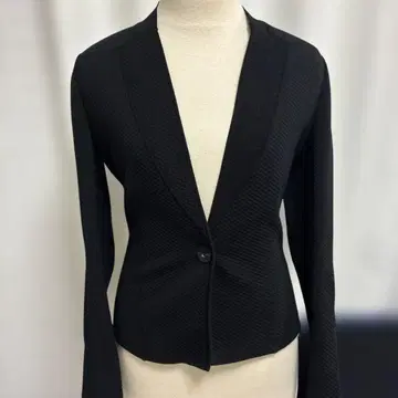 EPOCA 블랙 노카라 자켓 사이즈 40