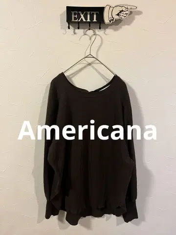 Americana 일본제 완판템 코튼 와플 롱 티셔츠