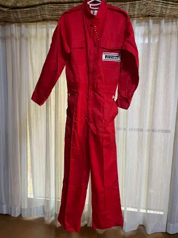 [ 새상품 ] PIRELLI 피렐리 작업복 점프수트 빨간색 사이즈 L