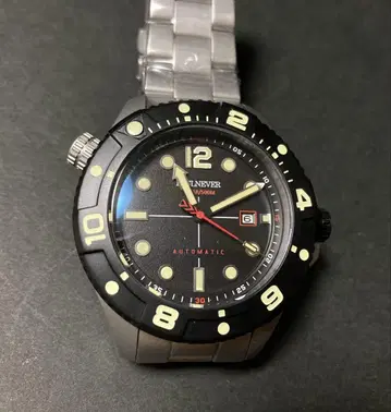 ALNEVER 자동 와인딩 시계 500M 방수