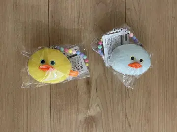 mojojojo 비즈 체인 달린 페이스 마스코트 2개 병아리