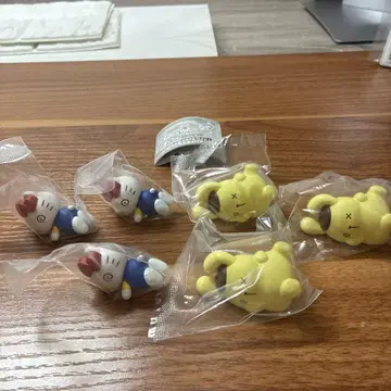 산리오 가챠 바탄큐 키티 폼폼푸딩 6개 세트