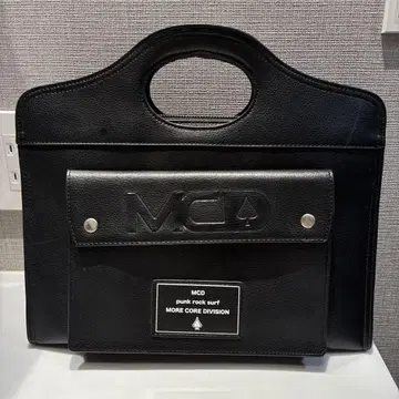 MCD 클러치백 핸드백 블랙 가죽 느낌