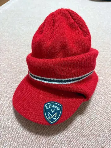 [ 새상품 ] 캘러웨이Callaway 니트 모자 챙 부착