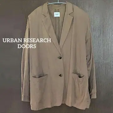 URBAN RESEARCH DOORS 코튼 린넨 테일러드 자켓