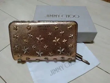 지미추 JIMMY CHOO 골드 스타 스터드 이단 접이식