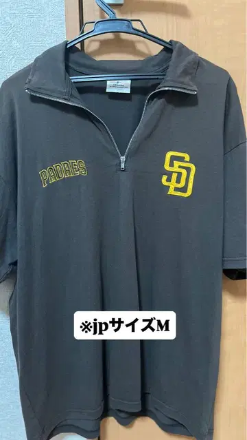 MLB 파드레스 지퍼 달린 티셔츠 JP 사이즈 M