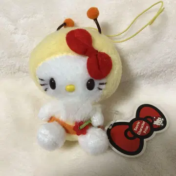 헬로키티 꿀벌 봉제 인형 마스코트