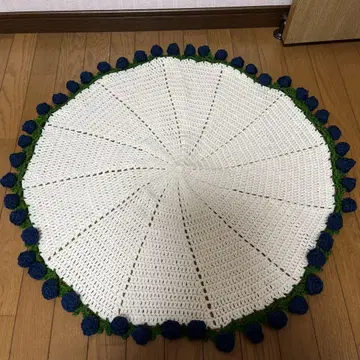 꽃다발 부케 담요 손뜨개질