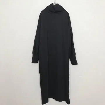 젤라르 스포츠 | 돌먼 롱 원피스 [ L ] 속기모 오프 터틀 블랙 무지
