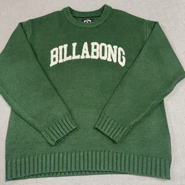 BILLABONG 그린 로고 스웨터 M 사이즈