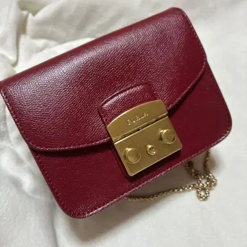 FURLA 버건디 숄더백