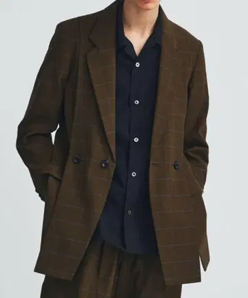 새상품급 UJOH Cut-Up JACKET 테일러드 자켓 체크 무늬