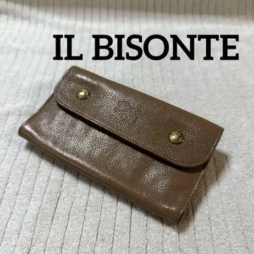 IL BISONTE 컴팩트 지갑 플랩 지갑 미들 사이즈 지갑
