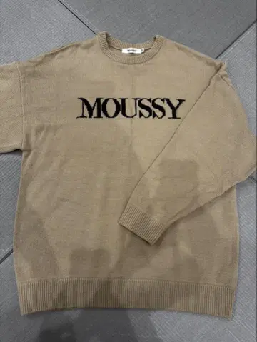 MOUSSY 베이지 스웨터 F 사이즈
