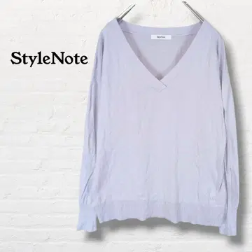 StyleNote 실크 캐시미어 혼방 V넥 니트 [ S~M ] 라벤더