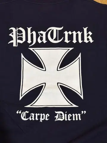 PhaTrnk 네이비 긴팔 티셔츠 아이언 크로스 XL