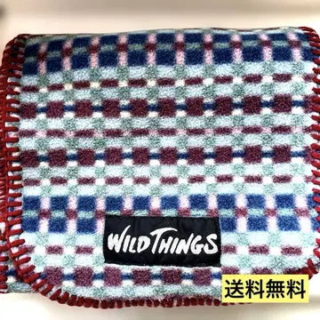 [ 구제 의류 ] WILD THINGS 체크 무늬 플리스 머플러