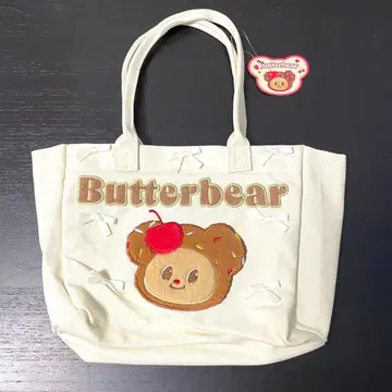 [태국 한정판] Butterbear 토트백 크림 컬러
