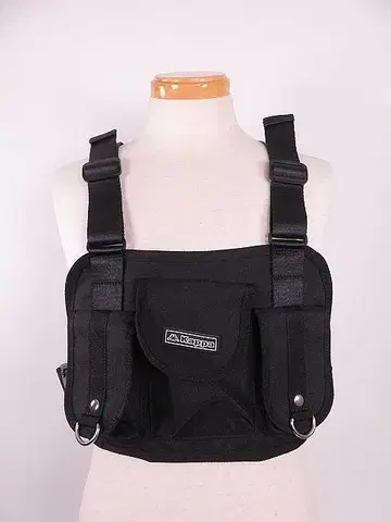 새상품급 Kappa 카파 러닝 백팩 파우치 블랙 4곳 포켓