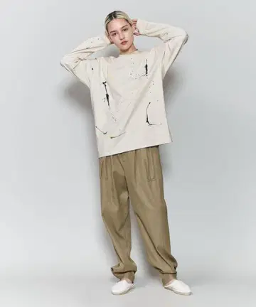 ROKU DRIPPING LONG SLEEVE PULLOVER