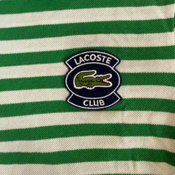 LACOSTE 보더 피케 셔츠 US XS