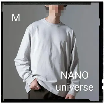 NANO universe [ 새상품급 ] 빅 실루엣 원포인트T셔츠 긴팔