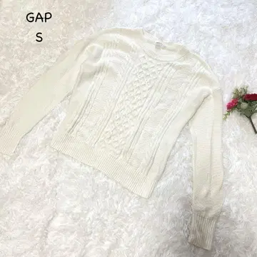 갭 [ S ] 아이보리 케이블 니트 스웨터