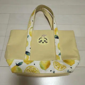 러브리 바이 페이러 치이카와 토끼 레몬 도트 토트백