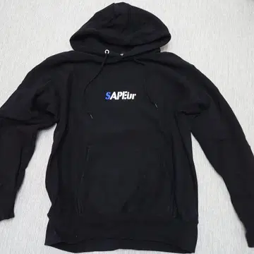 SAPEur 블랙 후드티