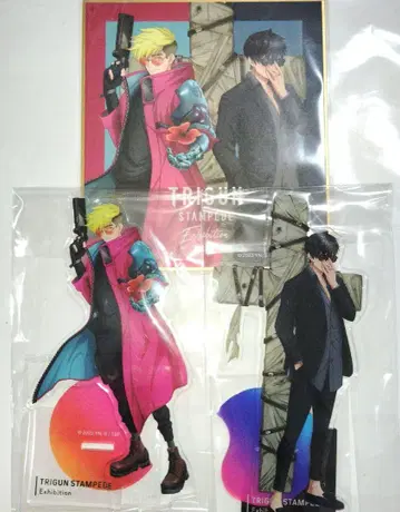 TRIGUN 트라이건 원화전 아크릴 스탠드 혜택 색지 바슈 울프우드