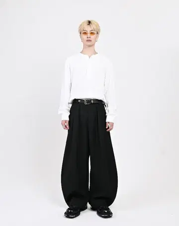 L2087 L black 벌룬 슬랙스 지저인