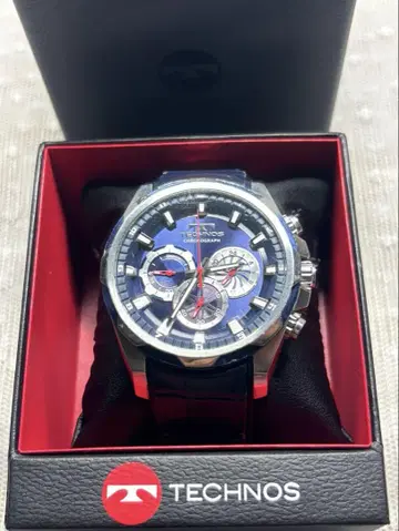 TECHNOS 테크노스 크로노그래프 빅 사이즈 T8585 쿼츠