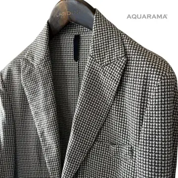 미사용급/AQUARAMA/발수성/하운드 투스 자켓