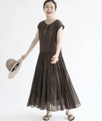 IENA 코튼 보일 프렌치 슬리브 원피스 새상품 여름 썸머