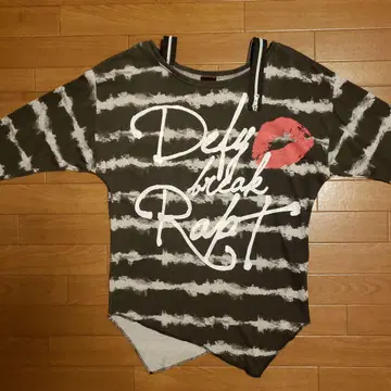 DIG DEEP 스트라이프 디자인 긴팔 T셔츠