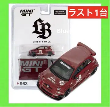 LBWK 한정판 패키지 MINI GT 아바르트 595 빨간색 MINIGT