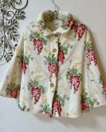 새상품 LAURAASHLEY 홈 케이프 판초 꽃무늬 룸웨어 프리