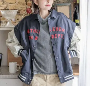 니코앤드 2way 애니멀 바시티 자켓